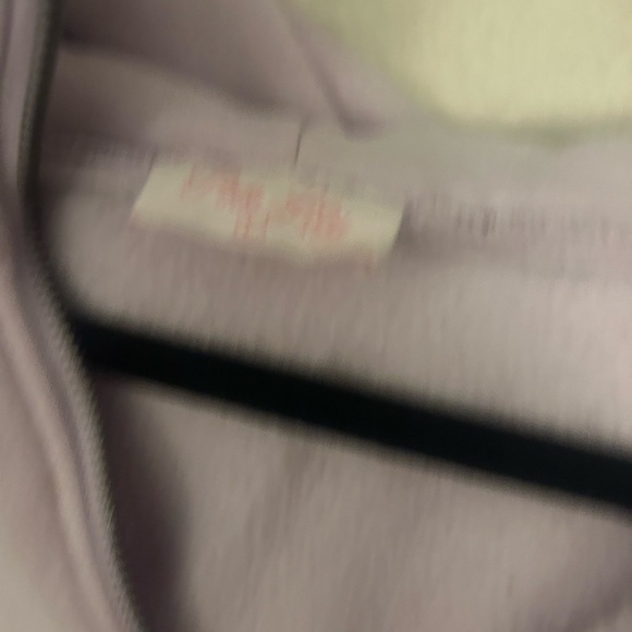 Pink lily Lavender purple scuba half zip sweatshirt hoodie large - Picture 3 of 7